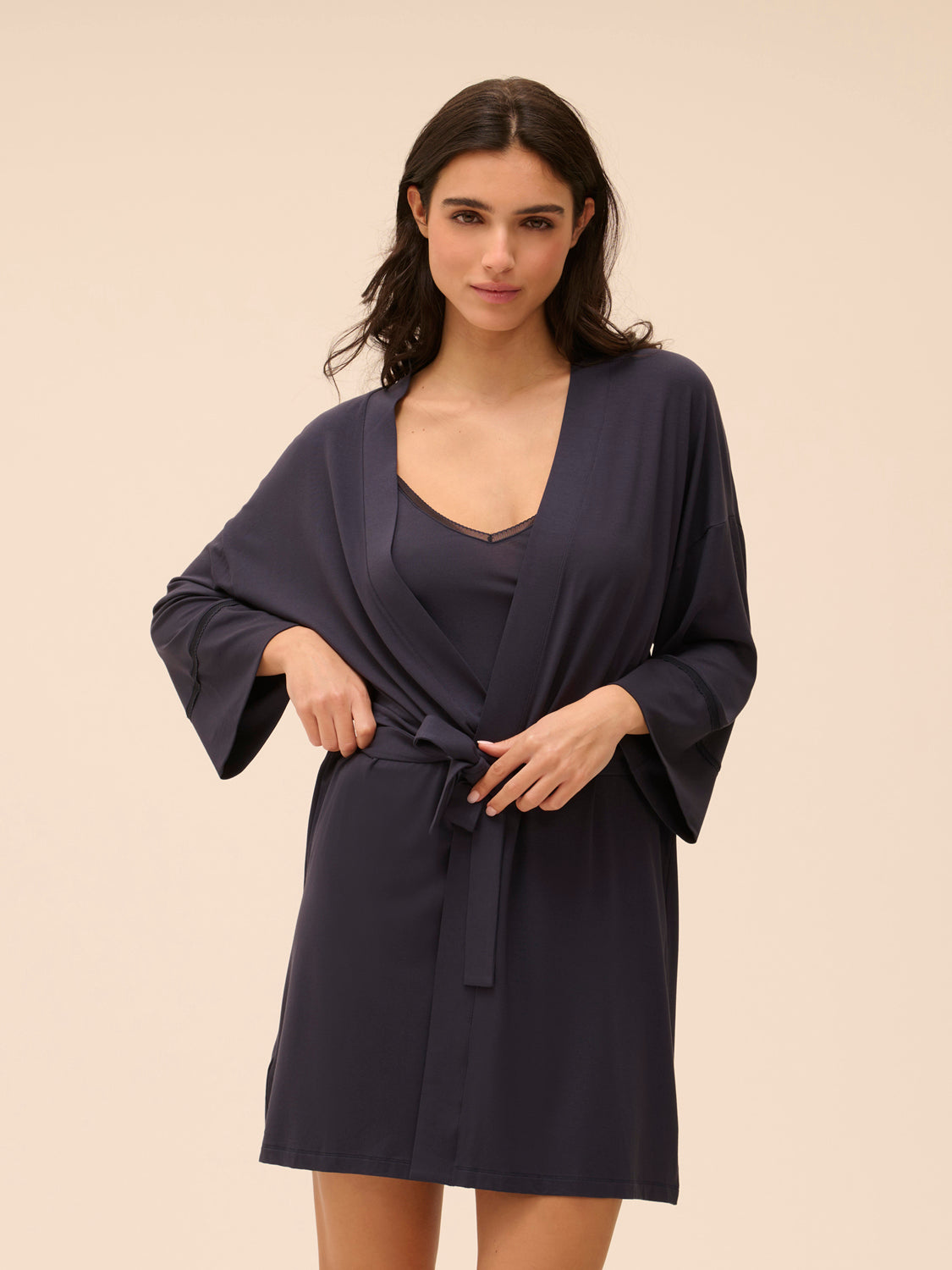 Simone perele- AURORE KIMONO- 1C9980-FULL MOON