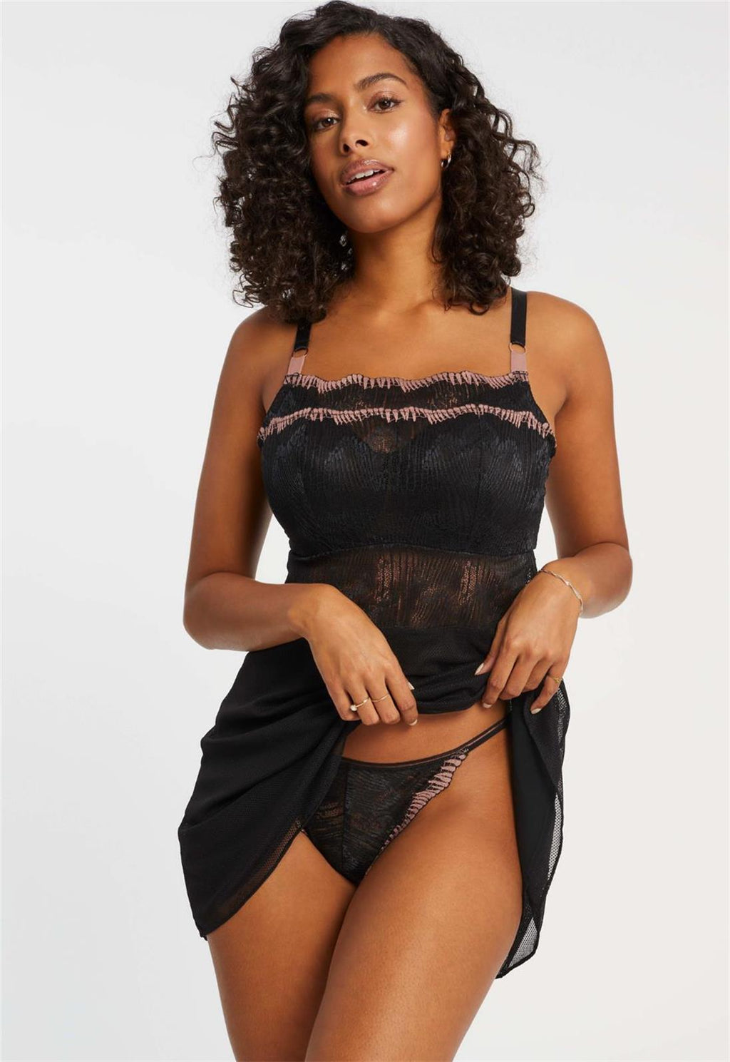 Montelle - Dolce Vita Bandeau Muse Babydoll Set - 9562