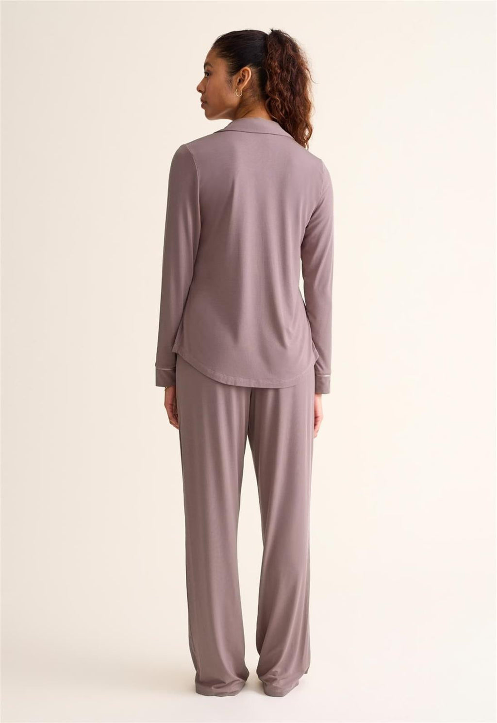 Fleur't - Long PJ Set - 647 - CAPUCCINO