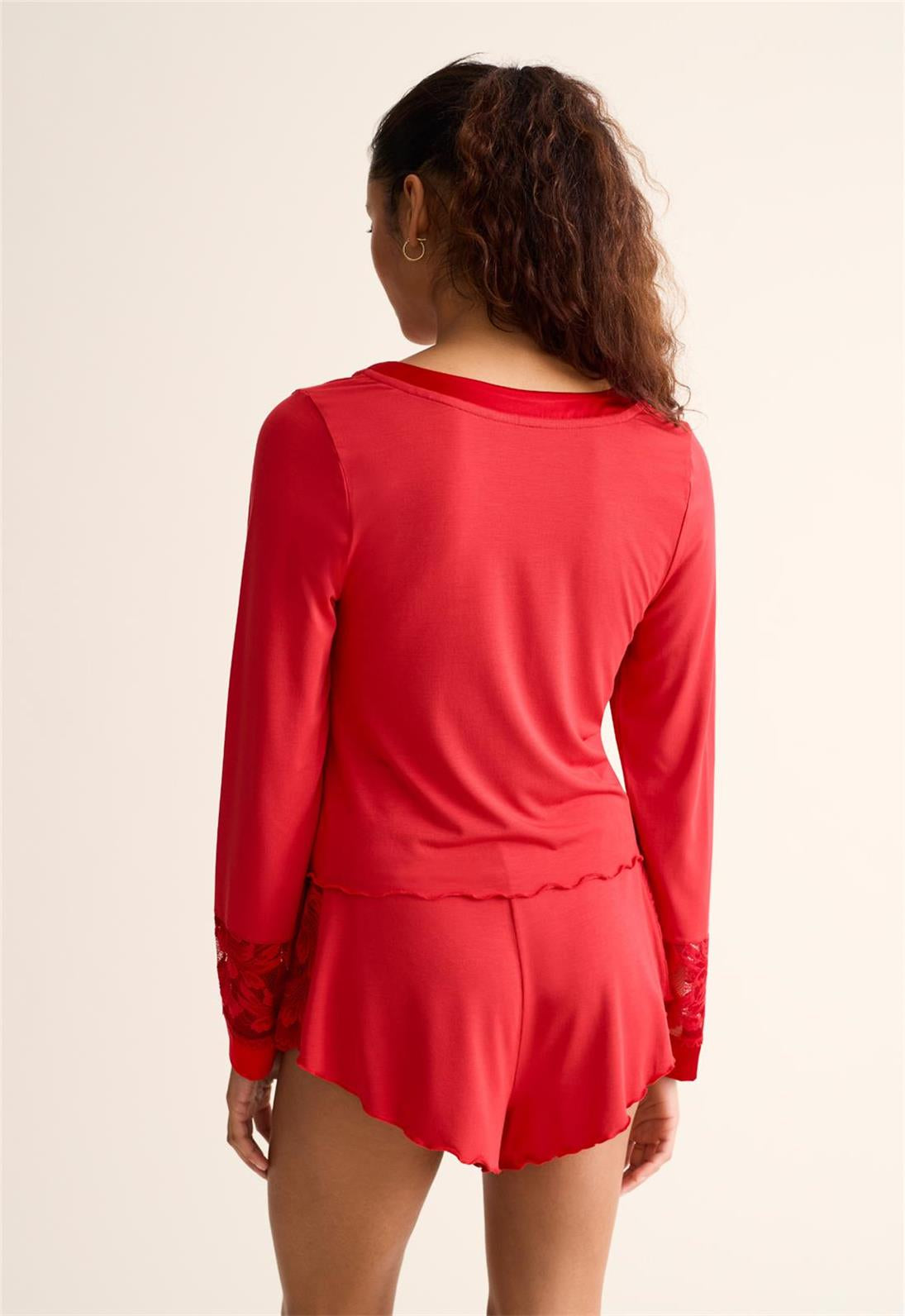 Fleur't Parisian Nights Short Set - 6141 - Black/Red