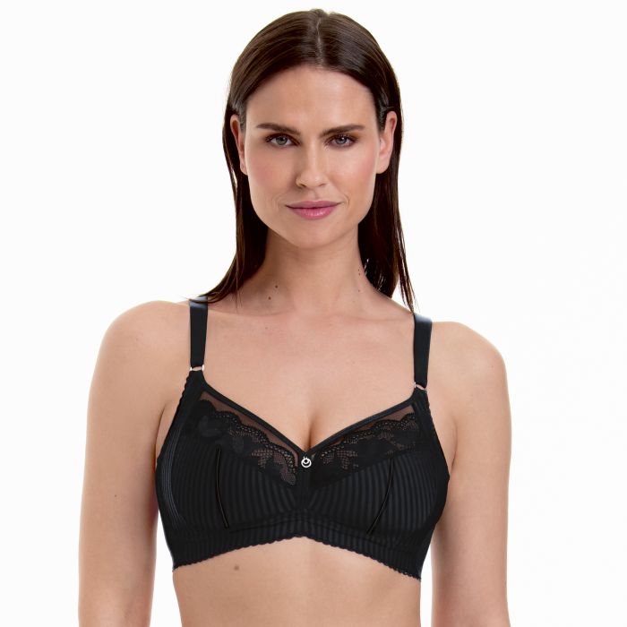 ROSA FAIA - SITA SOFT BRA - CRYSTAL/BLACK - 5266