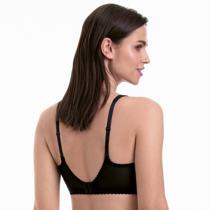 ROSA FAIA - SITA SOFT BRA - CRYSTAL/BLACK - 5266