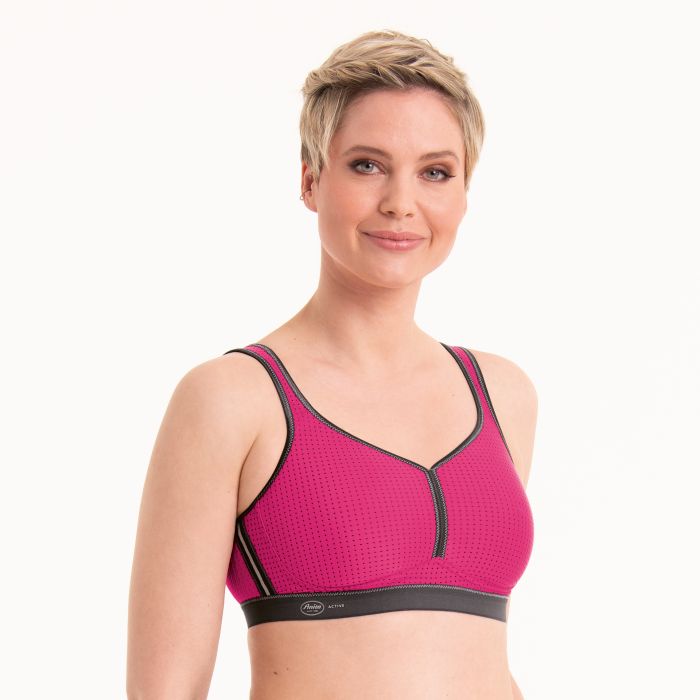 Anita - Performance Maximum Support Sports Bra - 5566 - Pink/Anthracite