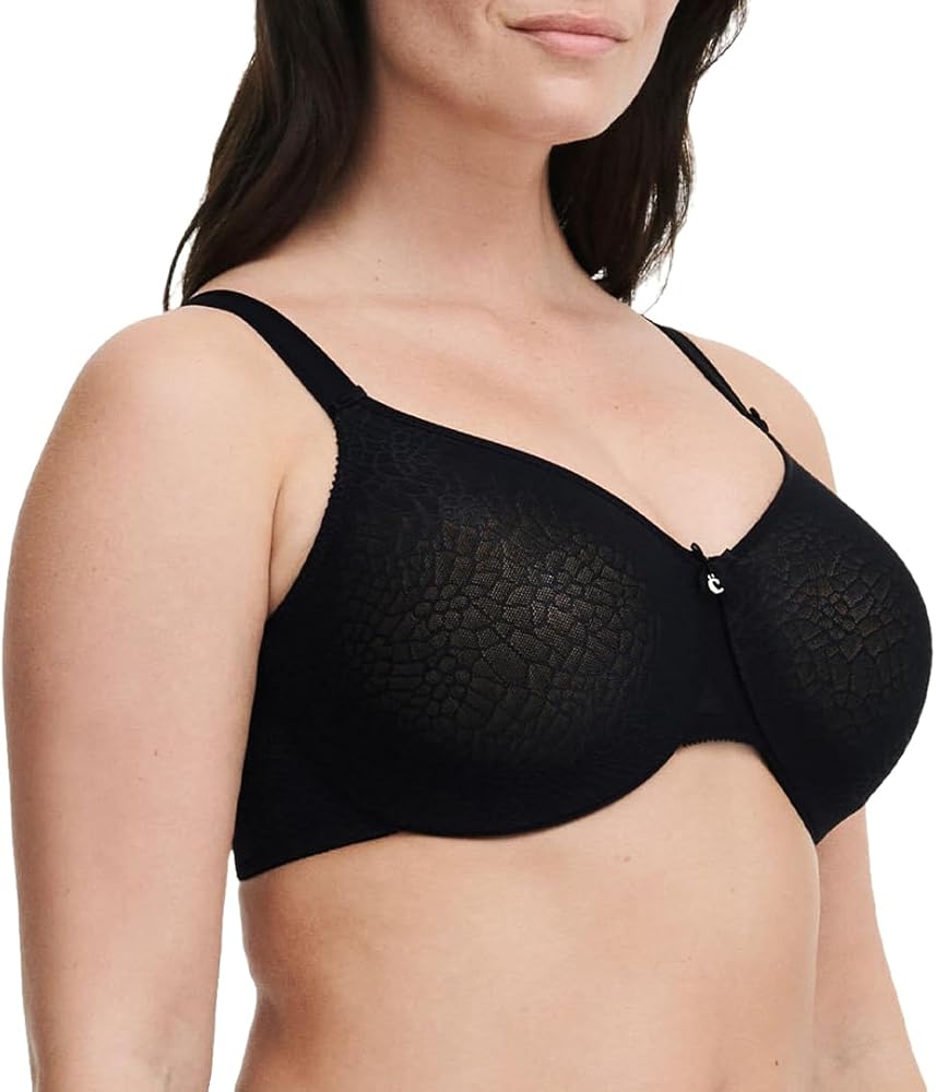Chantelle C Magnifique Seamless Unlined Minimizer Bra - C18910 Cafe Latte, Black, Black