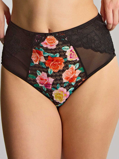 Panache- Envy Deep Brief - 7283 - Black Rose
