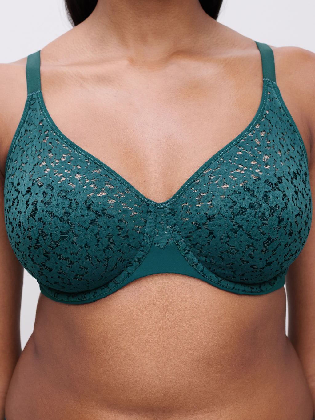 Chantelle Norah Comfort Underwire Bra - C13F10 - Emerald (OBK)