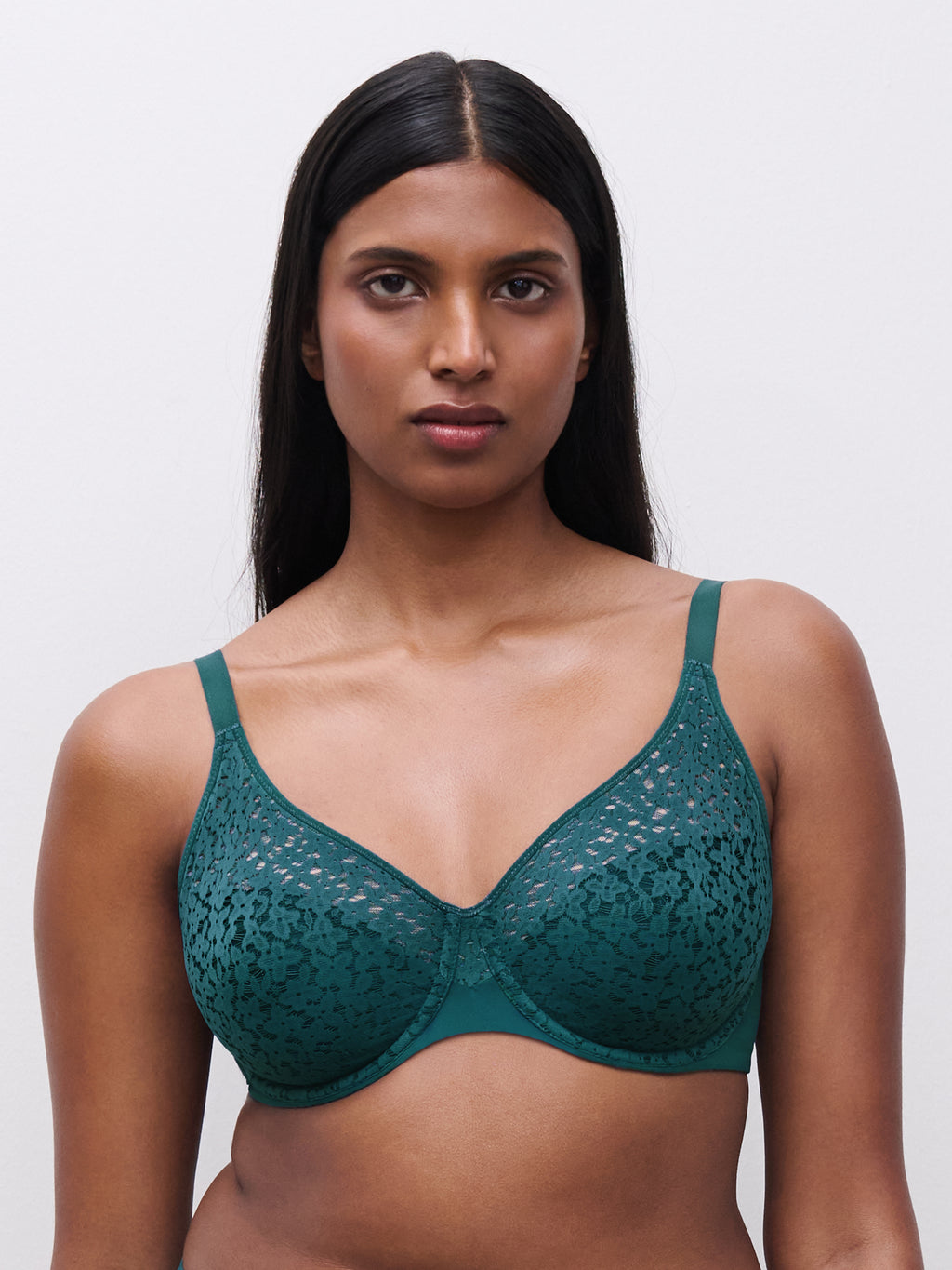 Chantelle Norah Comfort Underwire Bra - C13F10 - Emerald (OBK)