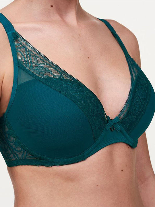 Chantelle C12L20 Alto Plunging Cup Bra- Emerald, Khaki, Mahogany