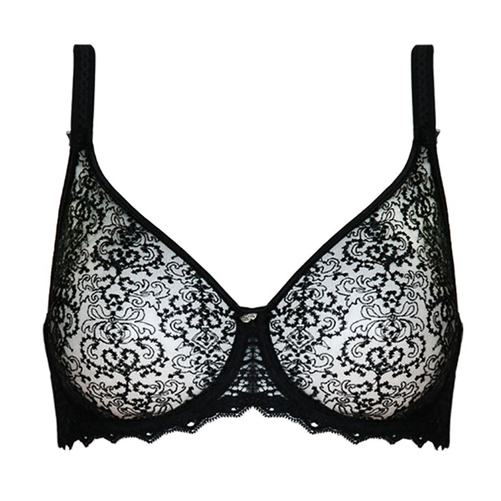 EMPREINTE Cassiopée Seamless full cup Bra - Black/Silk - 07151