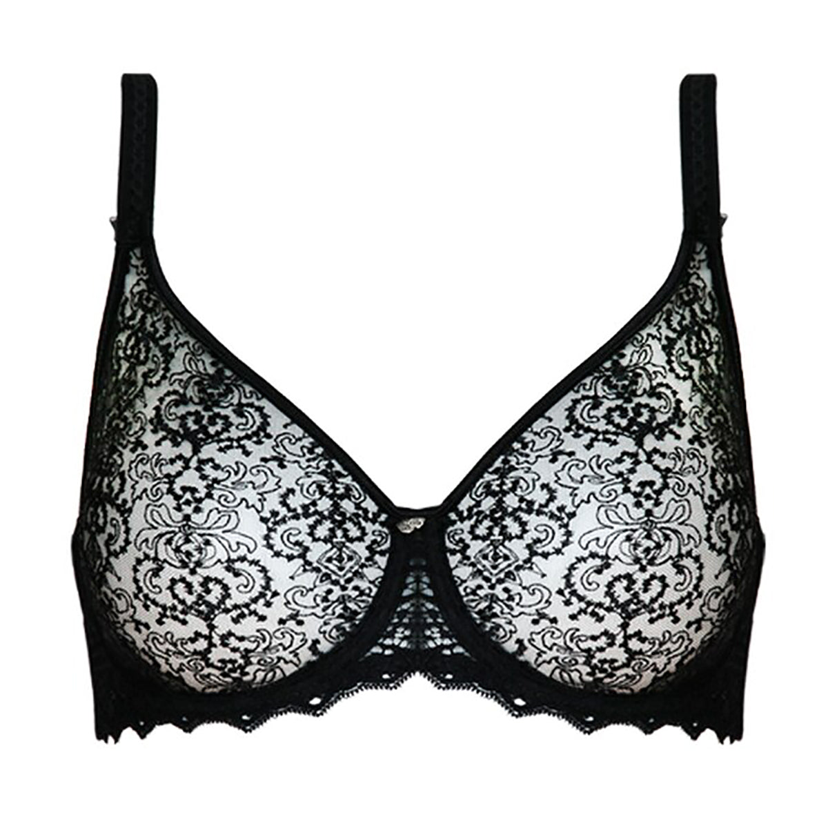 EMPREINTE Cassiopée Seamless full cup Bra - Black/Silk - 07151