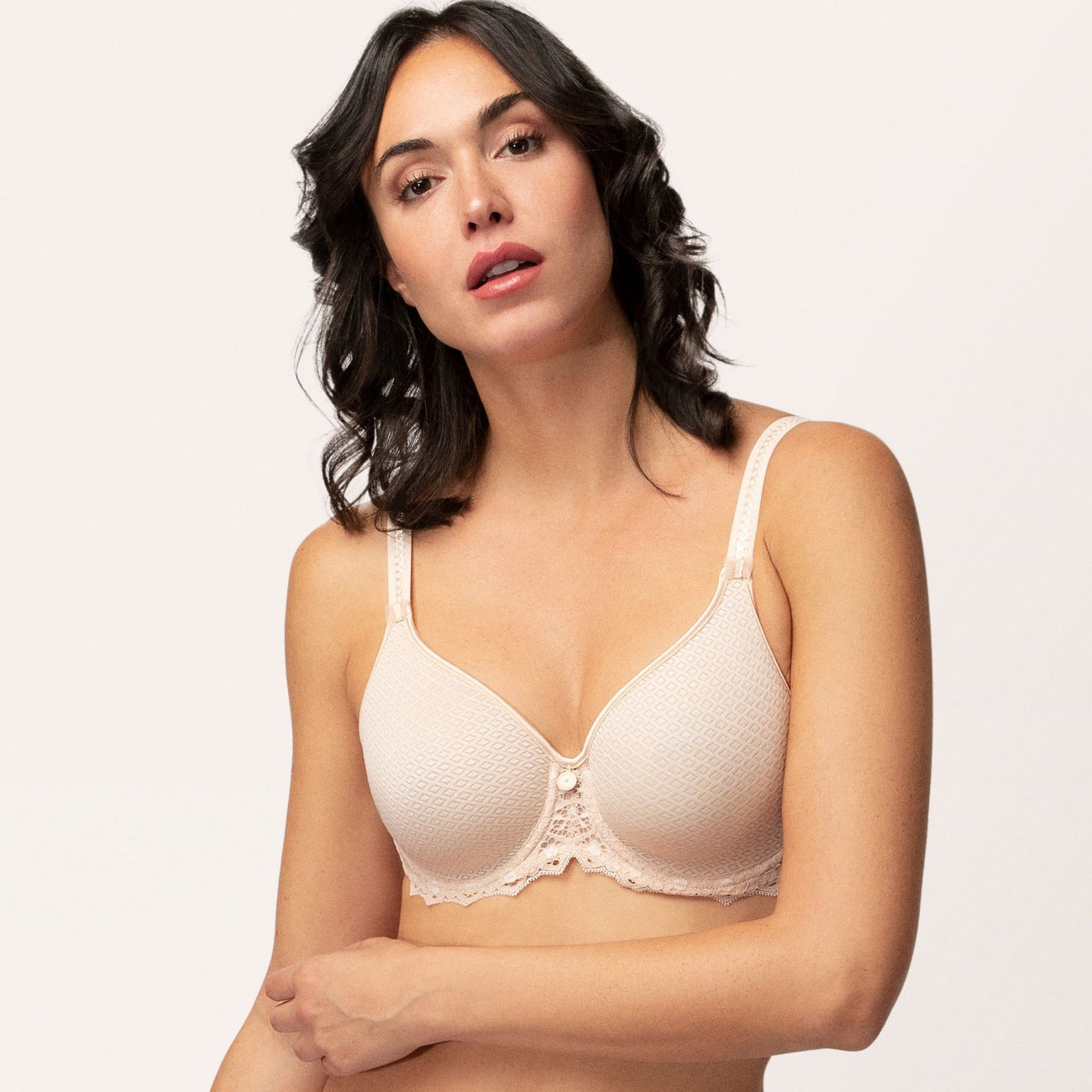 Empreinte Cassiopee Spacer Full Cup Bra - 40151 - Rose Sauvage/Creamy Beige