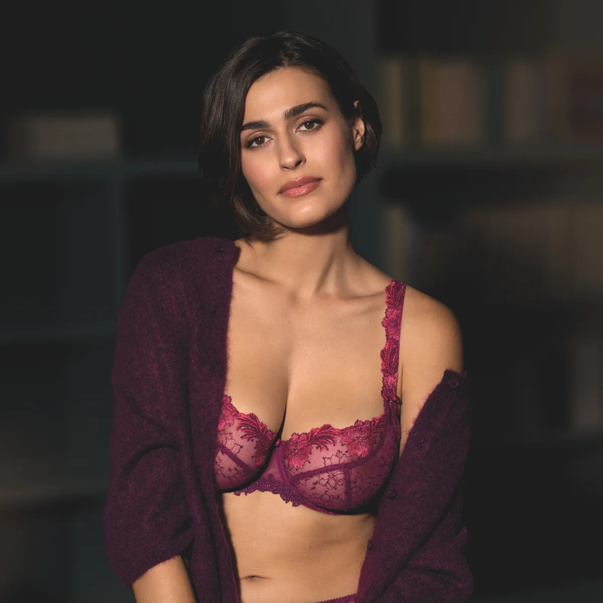 Empreinte- Clea Low Neck Bra- Grenat 08237
