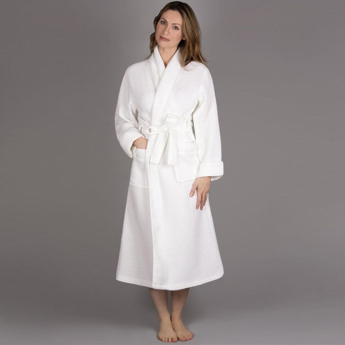 Kayanna - Long Waffle Spa Robe - S01156