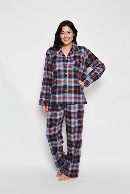 KayAnna Flannel 2-Piece PJ Set 100% cotton - F15175