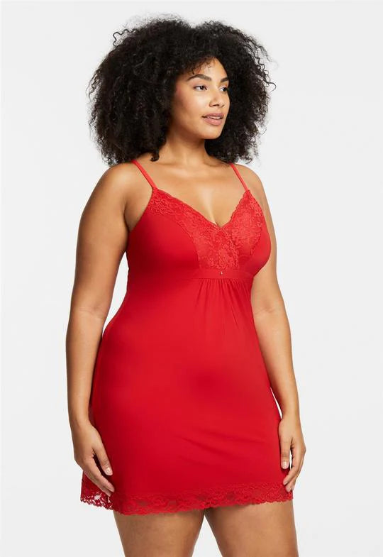 Montelle Bust Support Chemise 9394-Sweet Red