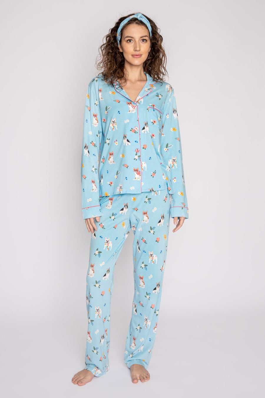 P.J. Salvage Playful Prints Drinks/Print Dogs PJ set - RHPLPJ