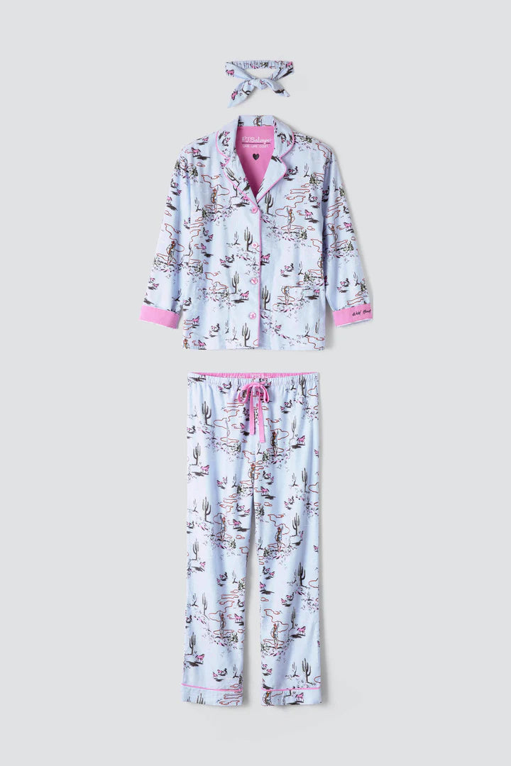PJ Salvage - Cozy Flannel PJ Set- RPFLPJ- BLUE WHISPER