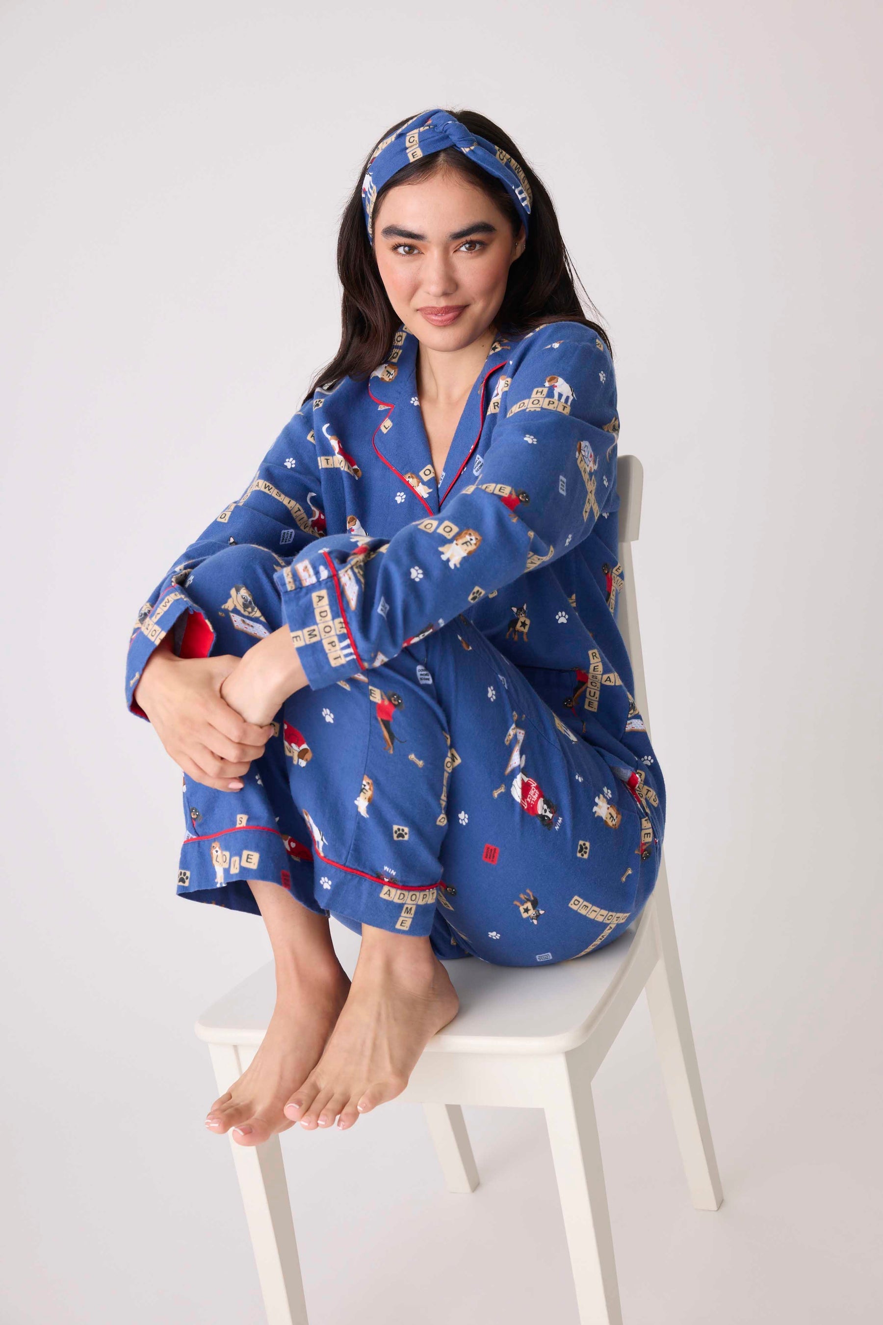 PJ SALVAGE - Love Leo Dog Rescue Cozy Flannel PJ Set - RPLOPJ