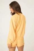 Pj Salvage Mimosa Me Long Sleeve top- RUMMLS2- Orange Crush