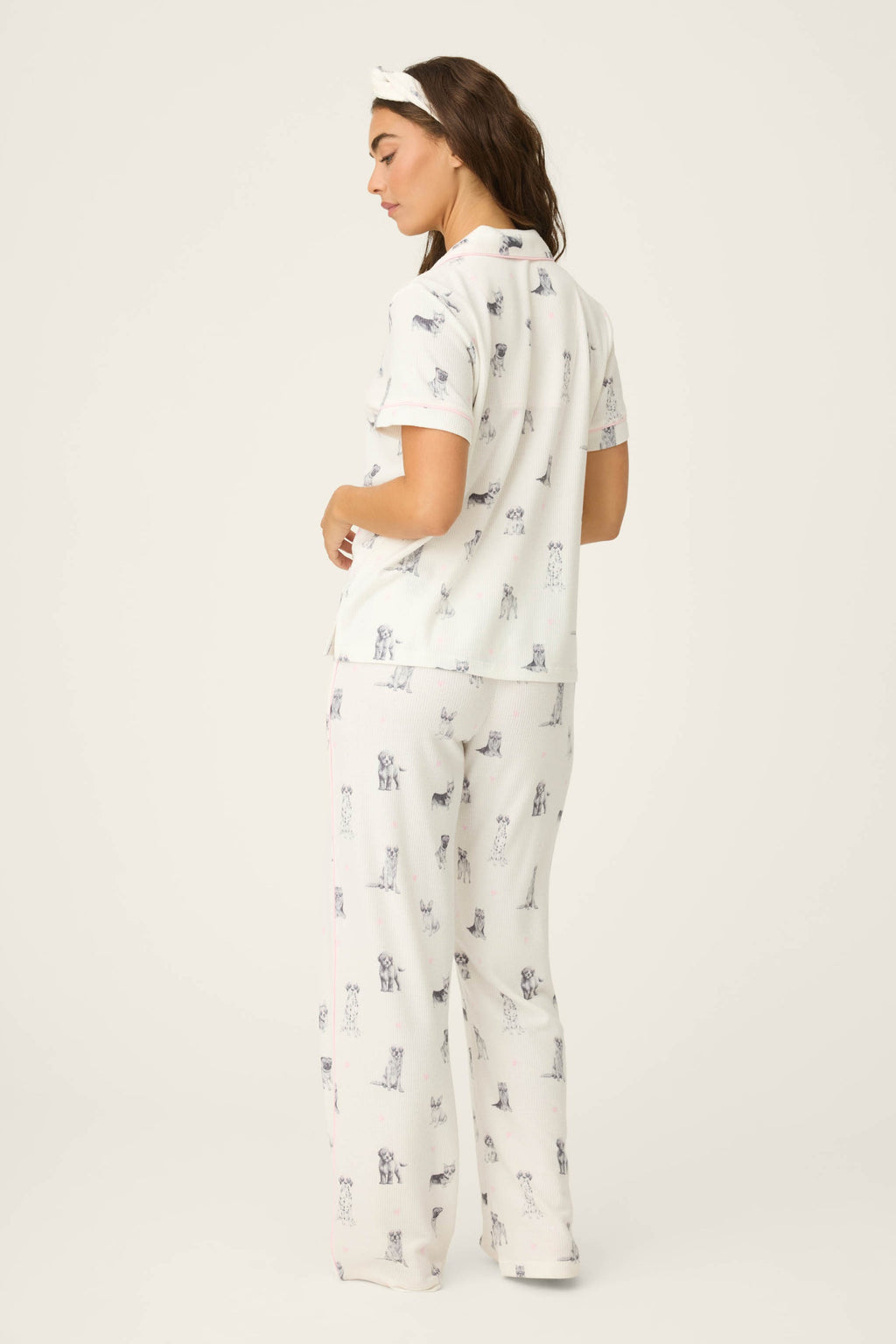 PJ Salvage My Dog Is My Valentine 3-Piece PJ Set - RWDVPJ - IVORY