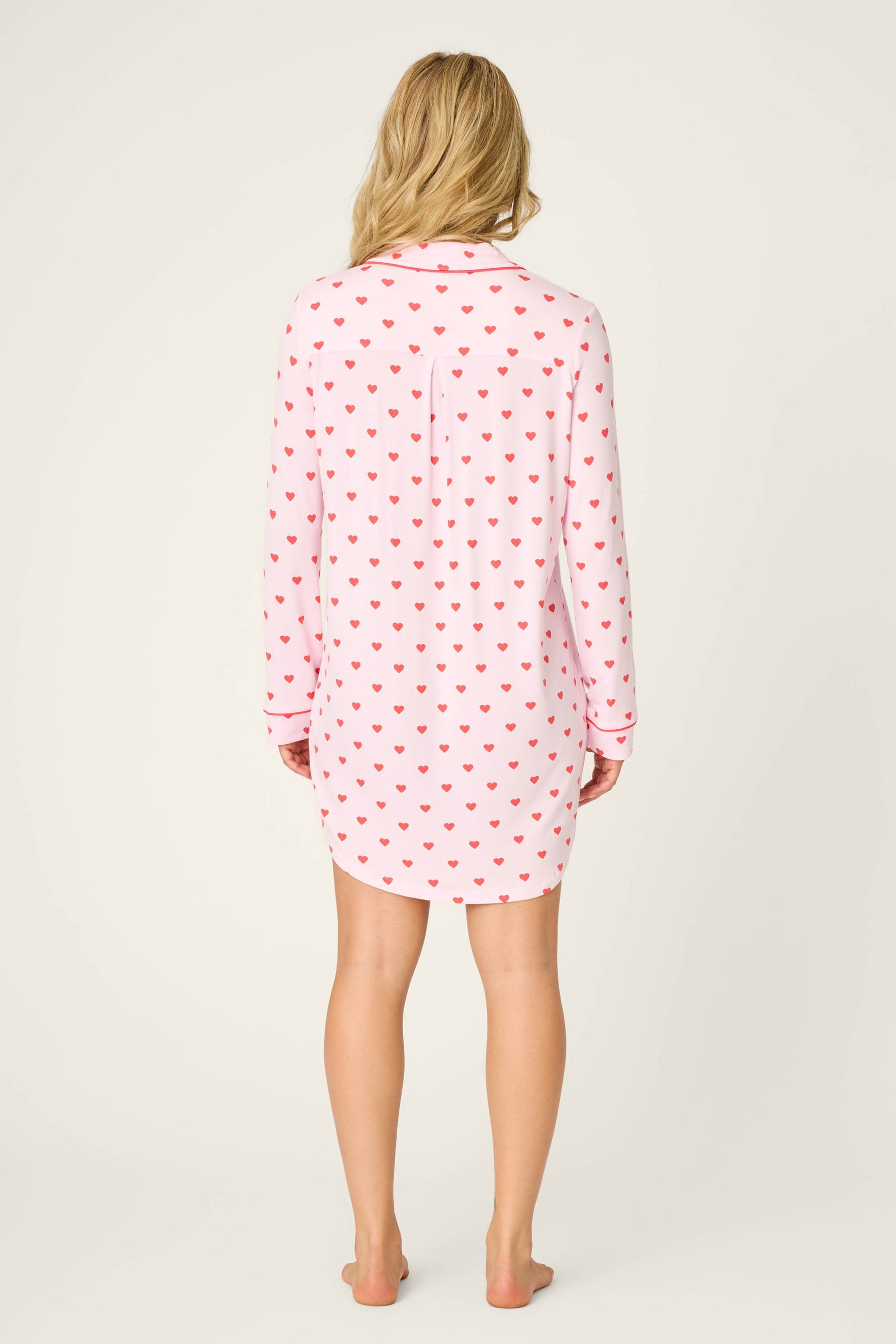 PJ Salvage Wildest Dreams Heart Print Night Shirt - RWWDNS