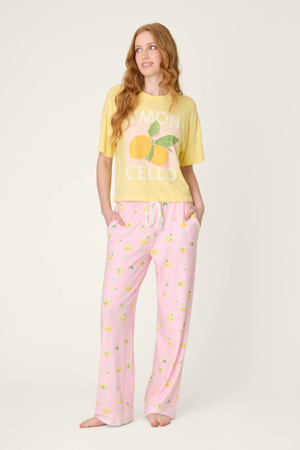 PJ Salvage- La Dolce Spritz Limoncello Life Pajama Pants- RYLDP