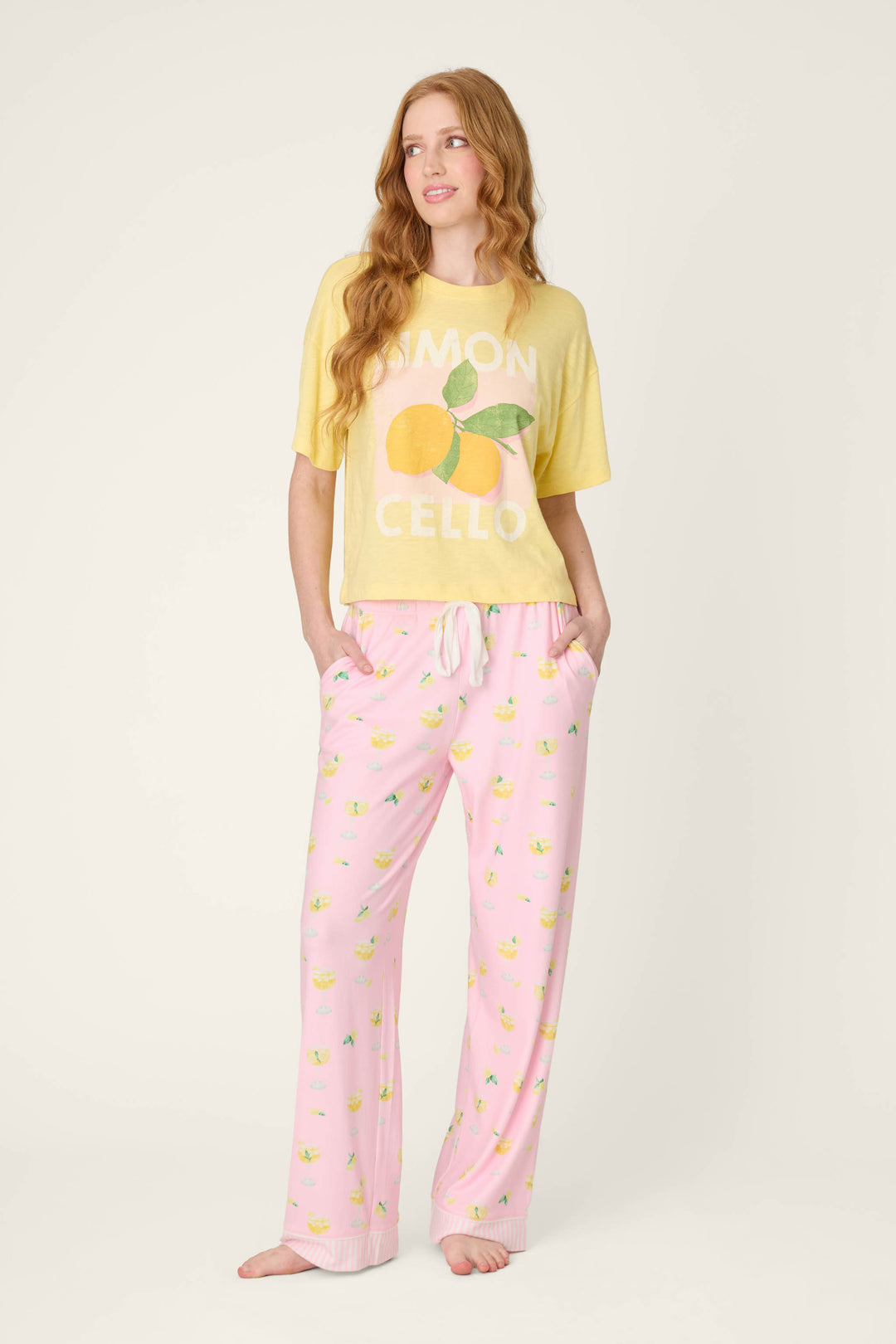 PJ Salvage- La Dolce Spritz Limoncello Life Pajama Pants- RYLDP
