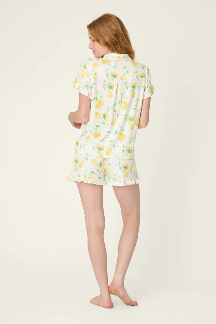 Pj Salvage- La Dolce Spritz Lemon Zest Short PJ SET- RYLDST1