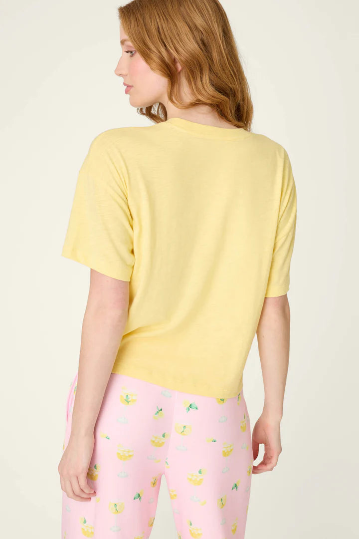 PJ Salvage- La Dolce Spritz Limoncello Graphic Print T-Shirt- RYLDT2