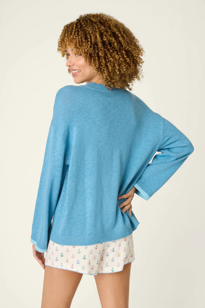 Pj Salvage- Meet Me By The Sea Anchor Down Sweater- RYMELS2