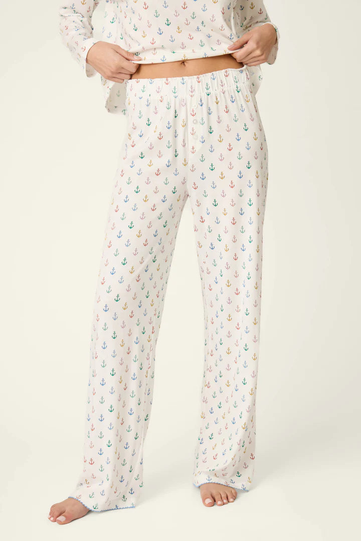 PJ Salvage-Meet Me By The Sea Anchors Aweigh Pajama Pants- RYMEP1