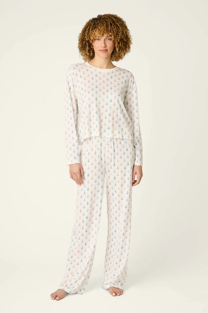 PJ Salvage-Meet Me By The Sea Anchors Aweigh Pajama Pants- RYMEP1