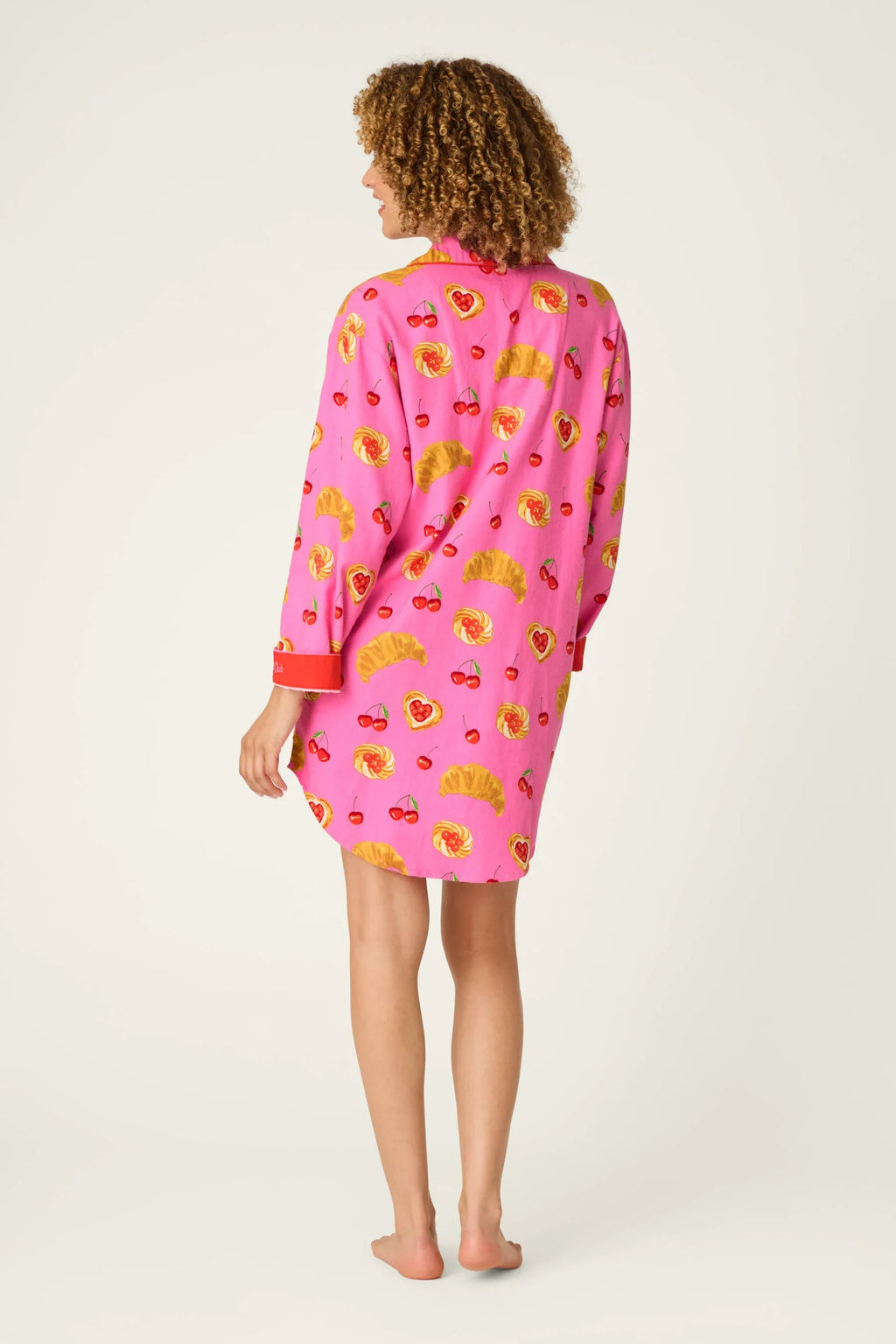 Sweet Cherry Tart Print Nightshirt RZFLNS