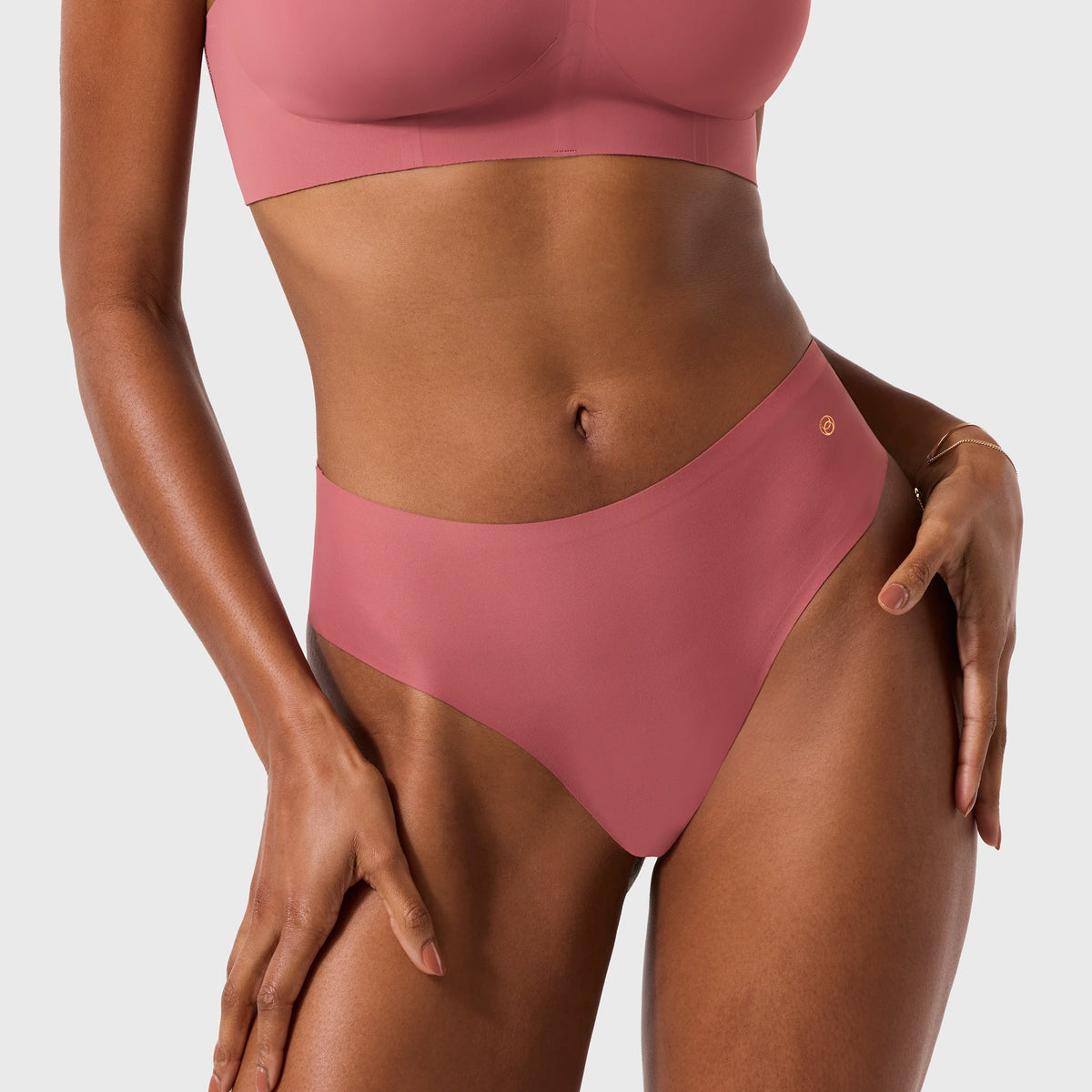 Evelyn & Bobbie High-Waisted Mesh Thong