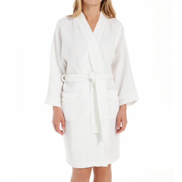 Kayanna - Short Waffle Robe - S08084