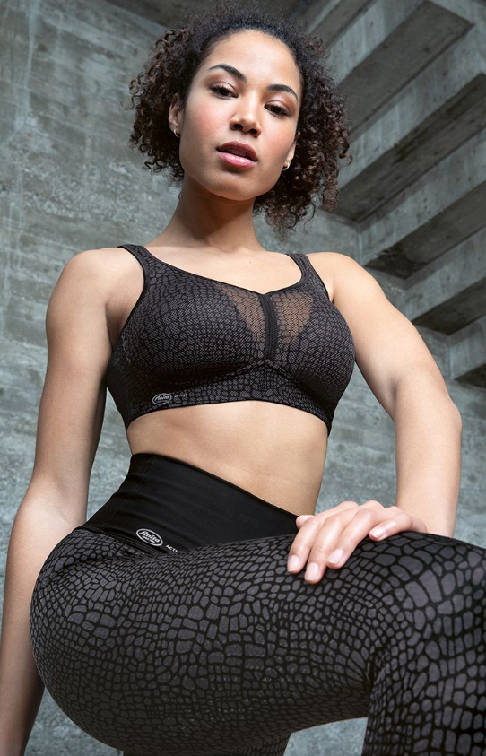 Anita Air Control Delta Pad Sports Bra 5544 - Orinoco / Stripes