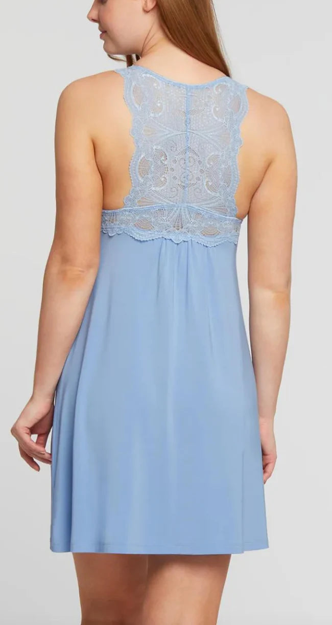 Fleur't 637 - Iconic Chemise with Pocket- Hampton Blue
