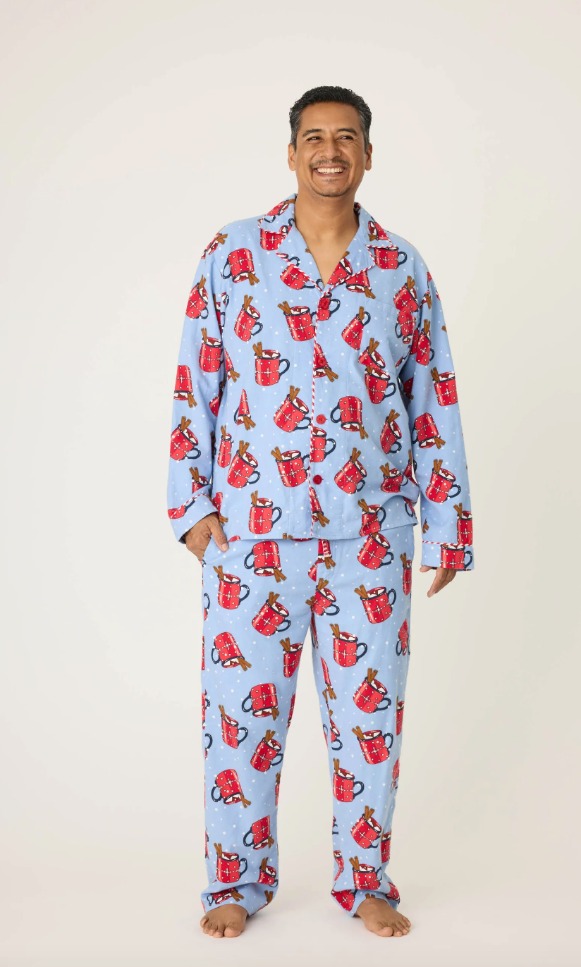PJ SALVAGE - Hug In A Mug Men's Flannel PJ Set - RQMHLPJ