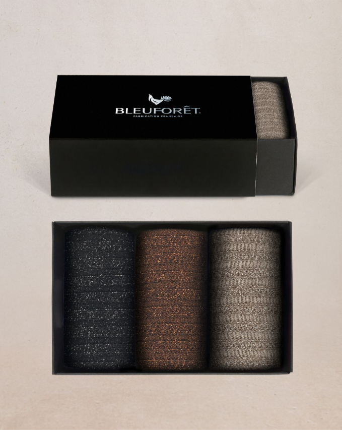 BLEUFORET Glitter Sock Set- 6591