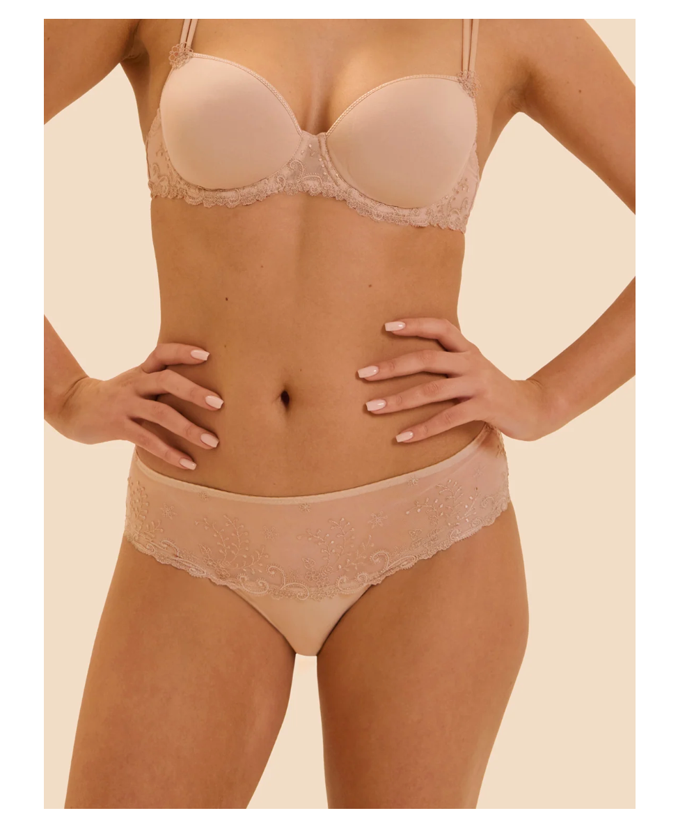 SIMONE PERELE- DELICE- SHORTY- 12X630- WHITE/BLUSH/BLACK/NUDE