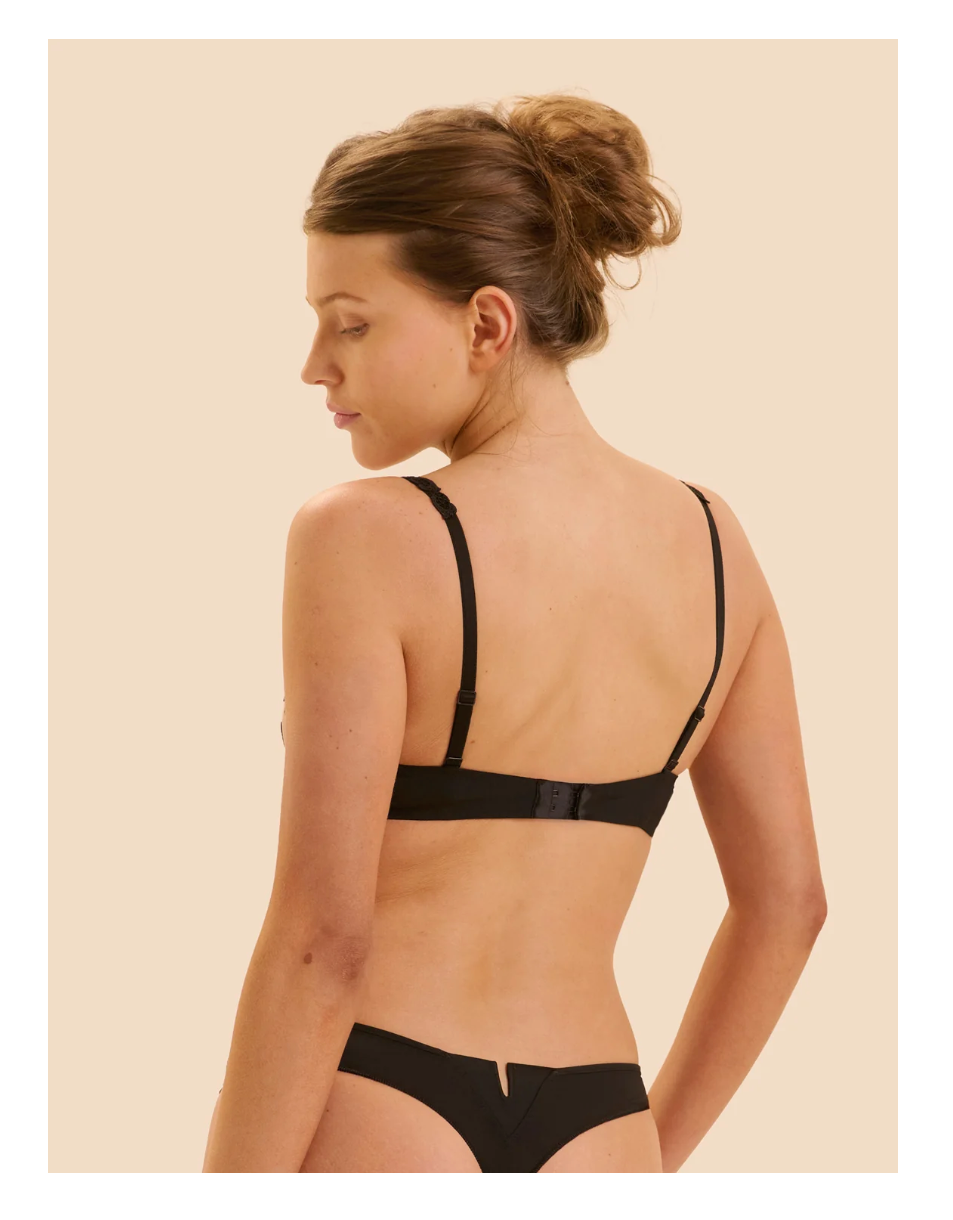 Simone Perele Saga Half-Cup 15C330-BLACK TATTOO
