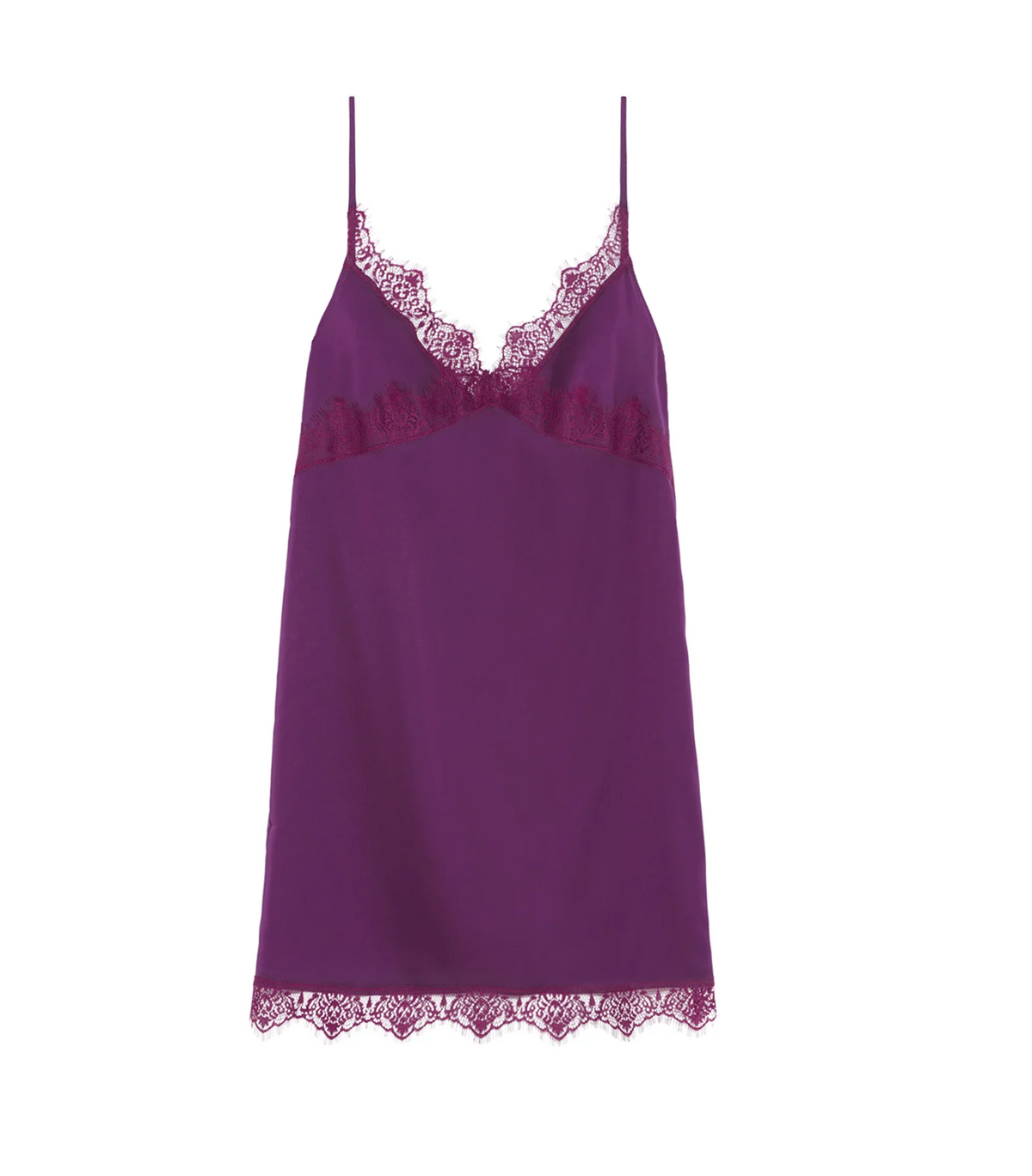 SIMONE PERELE SATIN SECRETS NIGHTDRESS 23H940-Blackberry