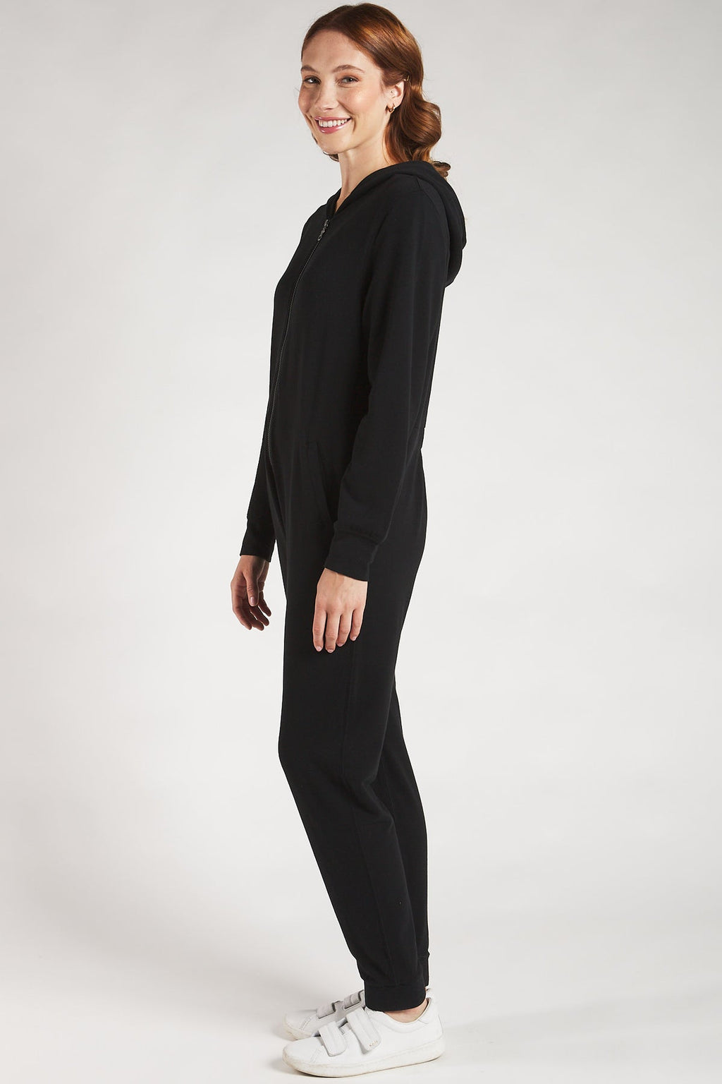 Terrera Devyn Bamboo Lounge Jumpsuit/Onesie-241200BLK