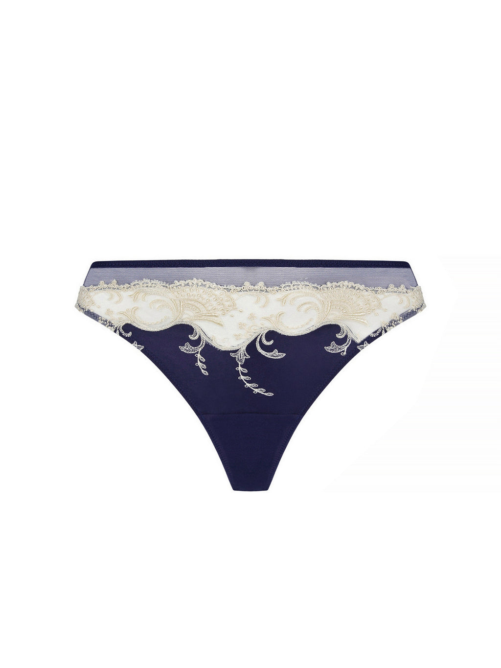 Lise Charmel Splendeur Soie Thong - Marine - ACC0080