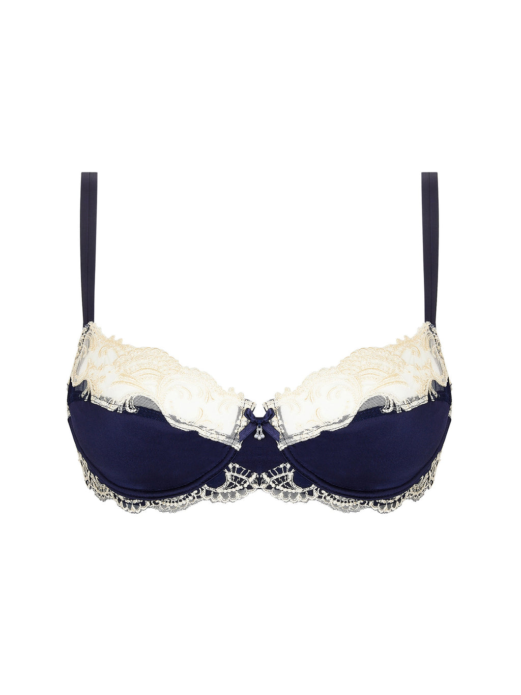 Lise Charmel Splendeur Soie Demi Cup - Marine - ACC3080