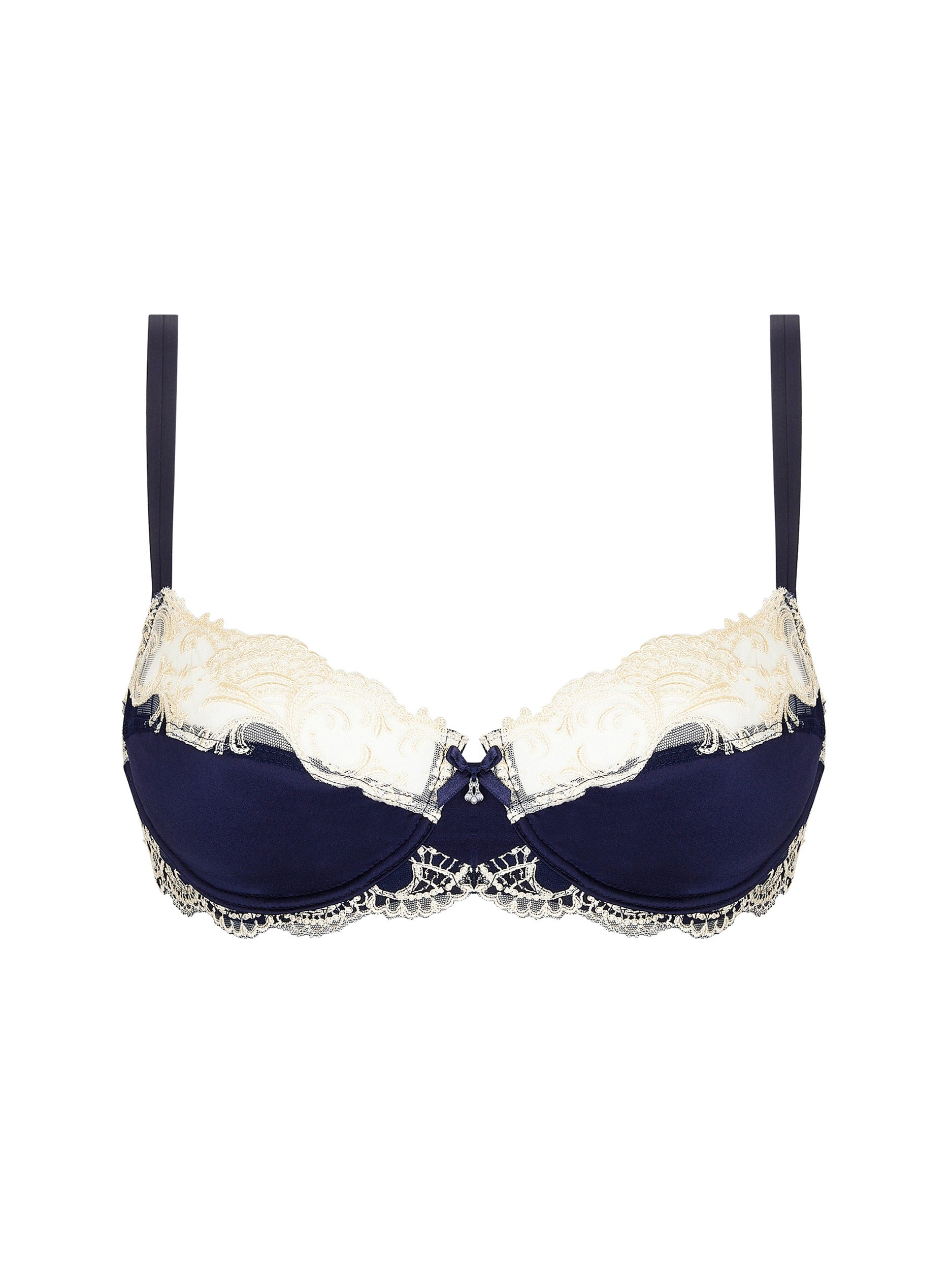 Lise Charmel Splendeur Soie Demi Cup - Marine - ACC3080