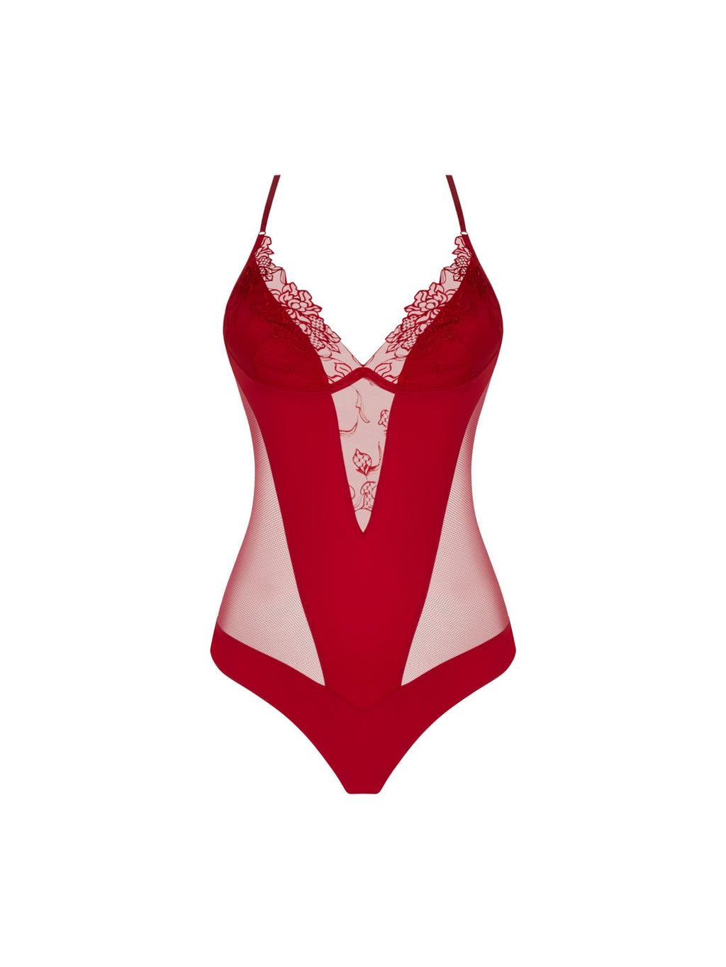 LISE CHARMEL ADORABLE EN SEXY BODYSUIT - ROUGE EFFUSION - ALH5285