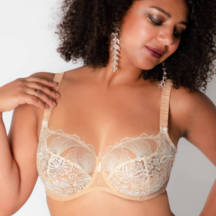 Empreinte Agathe Balcony Bra- Black/Ivory - 08204