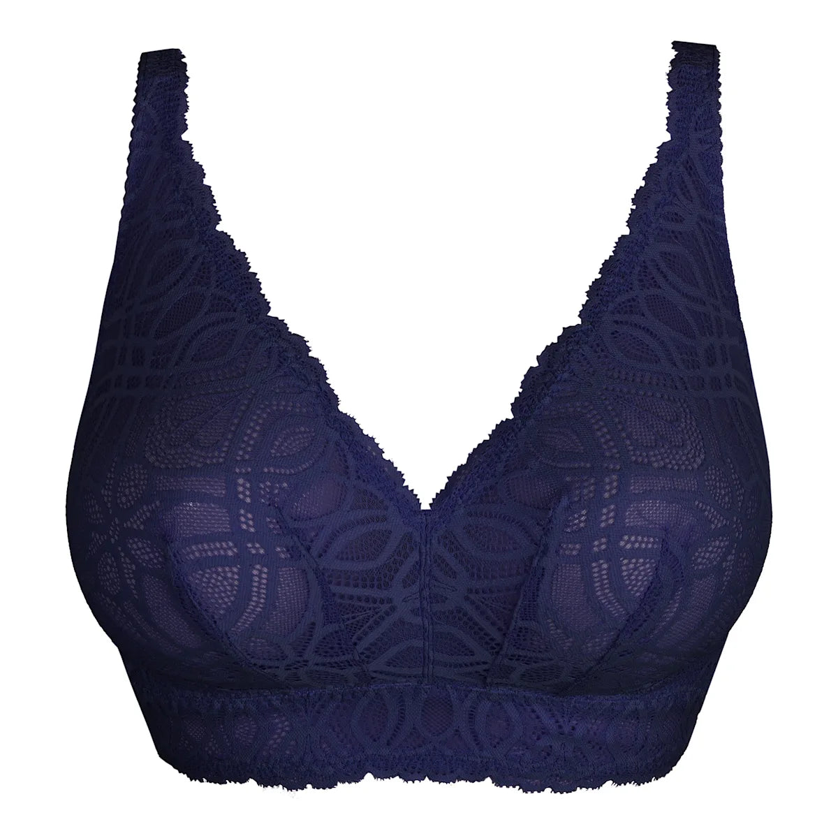 Prima Donna - Salerno Bralette - Natural/Midnight Blue - 0163536