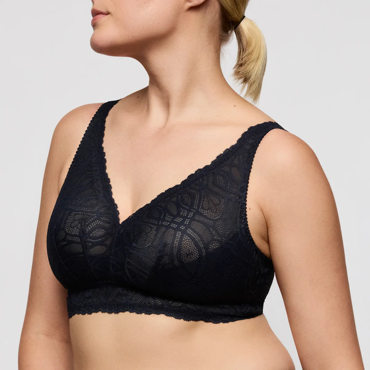 Prima Donna - Salerno Bralette - Natural/Midnight Blue - 0163536
